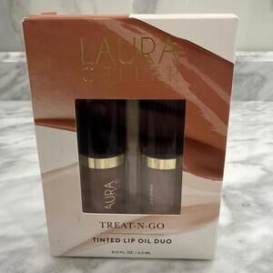 Laura Geller 2-Pc Treat-N-Go Tinted Lip Oils Duo 0.11 oz High Stakes/A Game